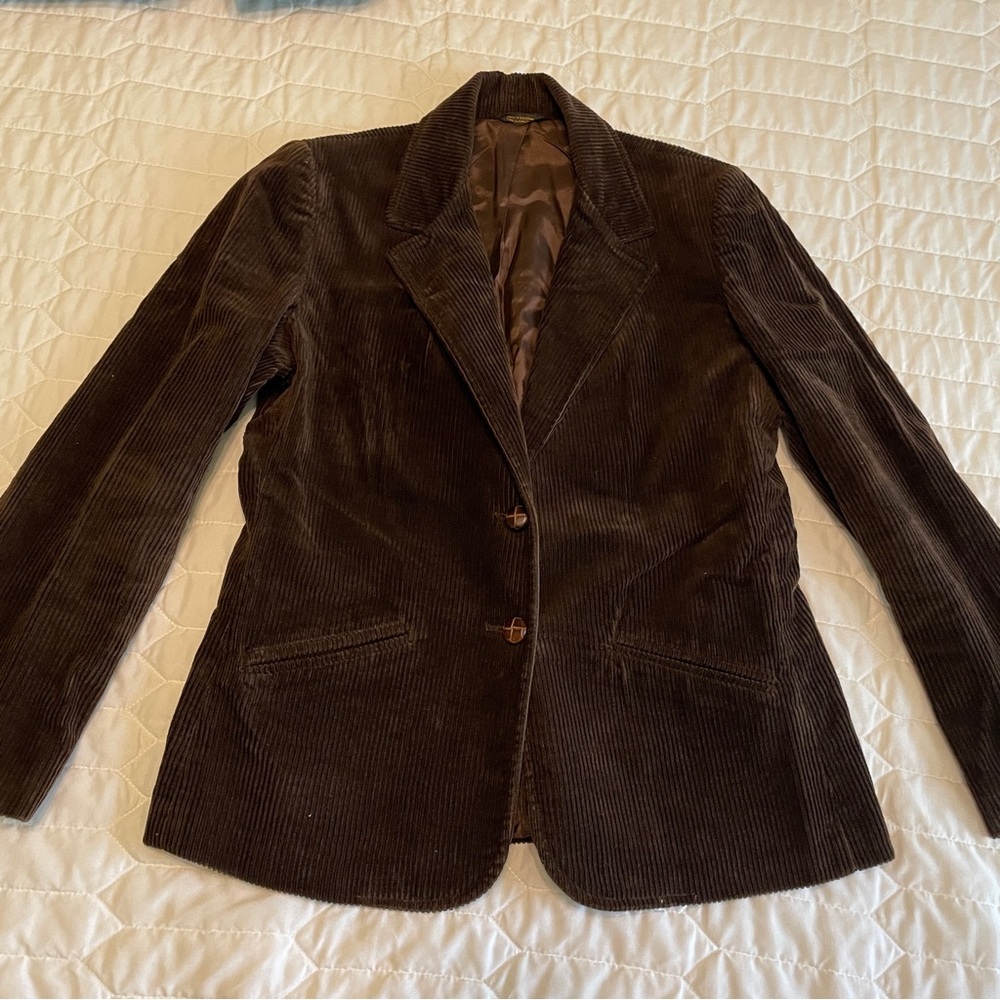 Vintage Sears chocolate brown corduroy blazer Medium